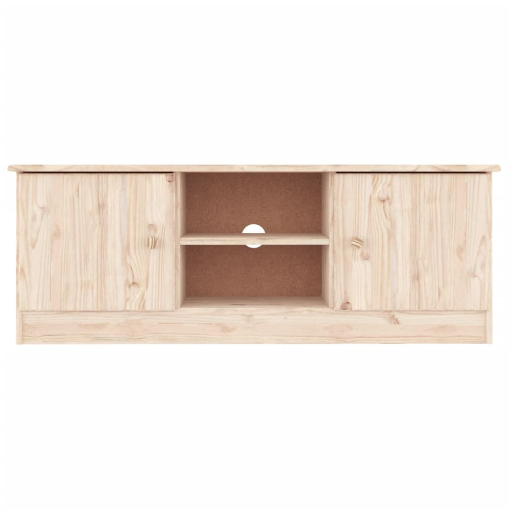 HIGH TV cabinet 112x35x41 cm in solid pine wood