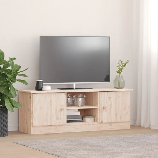 HIGH TV cabinet 112x35x41 cm in solid pine wood