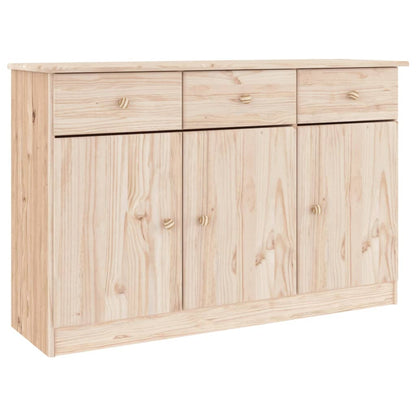 Credenza ALTA 112x35x73 cm in Legno Massello di Pino - homemem39