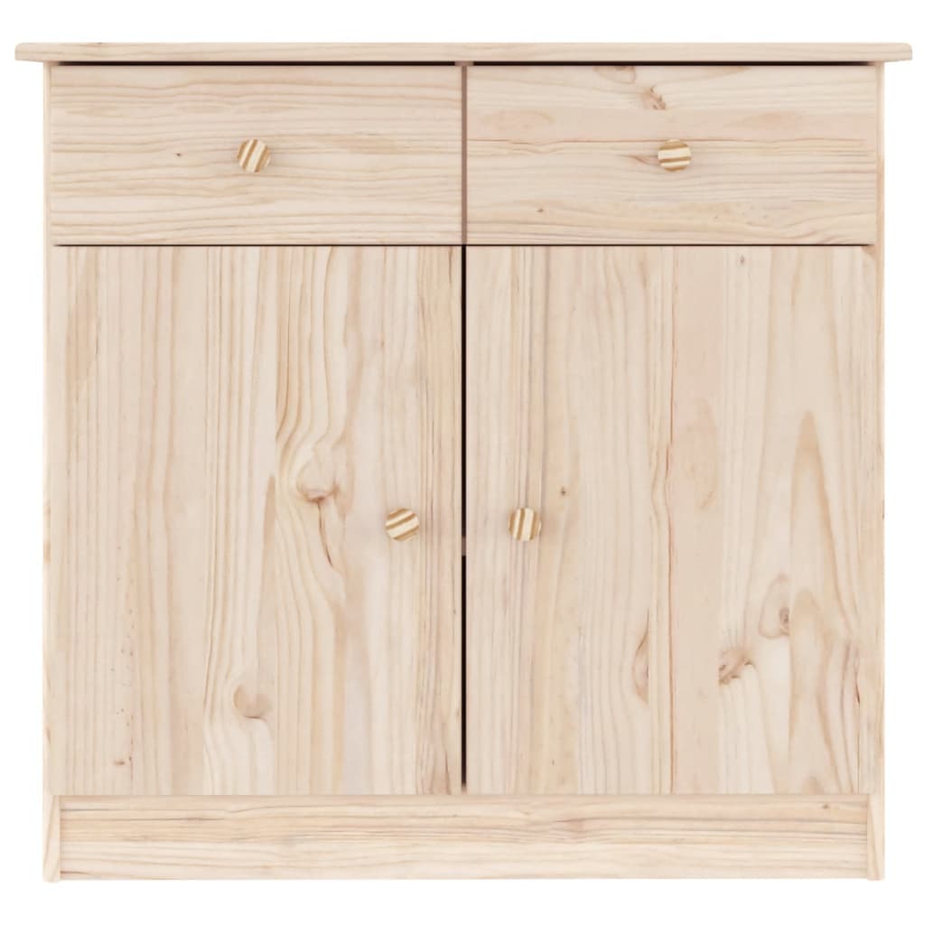 Credenza ALTA 77x35x73 cm in Legno Massello di Pino - homemem39
