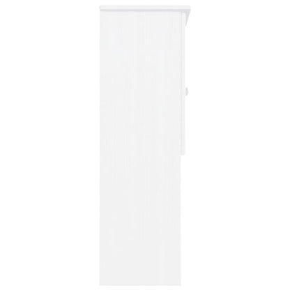 Piano Comò ALTA Bianco 77x30x92 cm in Legno Massello di Pino - homemem39