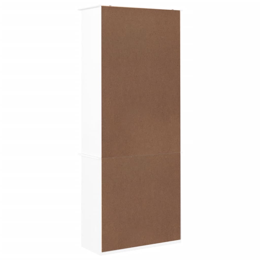 Libreria con Cassetti ALTA Bianca 77x35x186,5 cm Massello Pino | homemem39
