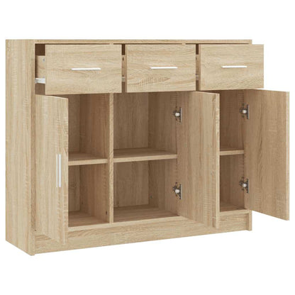 Credenza Rovere Sonoma 91x28x75 cm in Legno Multistrato | homemem39