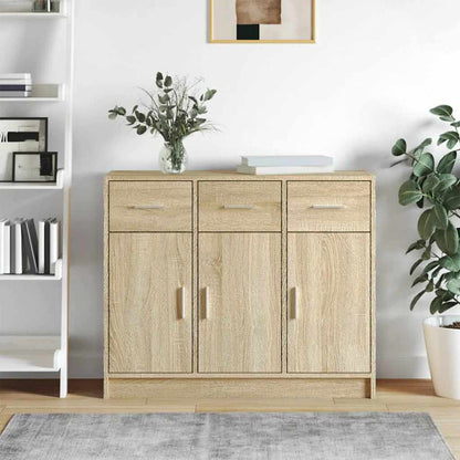 Credenza Rovere Sonoma 91x28x75 cm in Legno Multistrato | homemem39