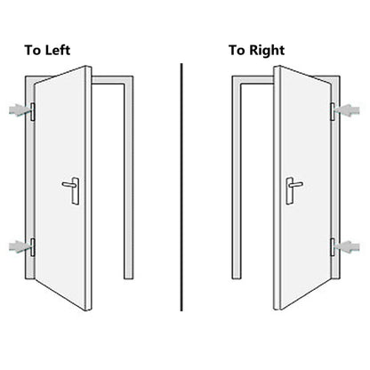 Porta Ingresso Antracite 98x208 cm in PVC