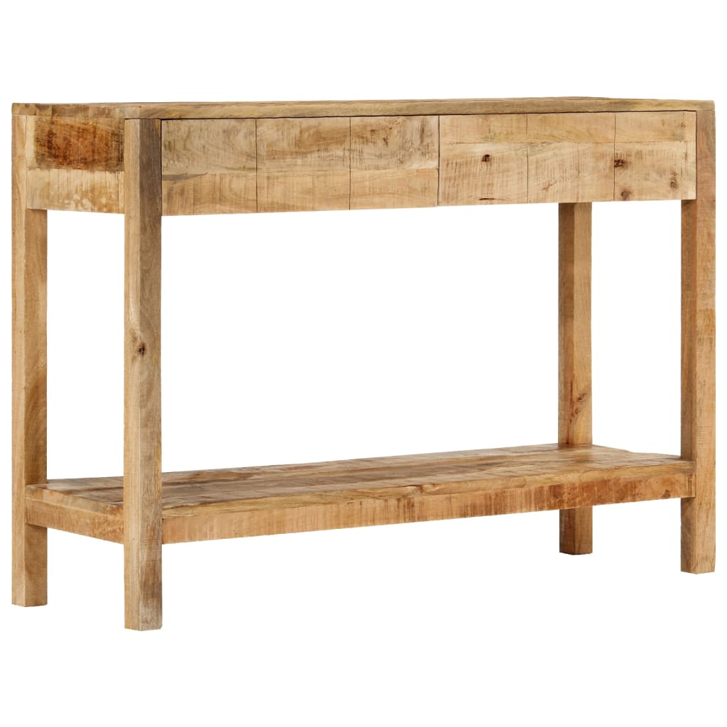 Tavolo Consolle con 2 Cassetti 110x35x75cm Legno Massello Mango