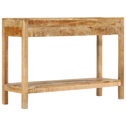 Tavolo Consolle con 2 Cassetti 110x35x75cm Legno Massello Mango | homemem39
