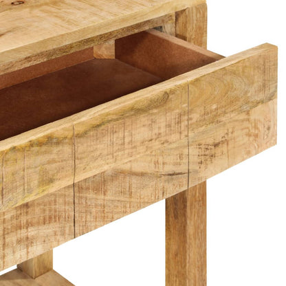 Tavolo Consolle con 2 Cassetti 110x35x75cm Legno Massello Mango