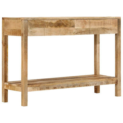 Tavolo Consolle con 2 Cassetti 110x35x75cm Legno Massello Mango | homemem39
