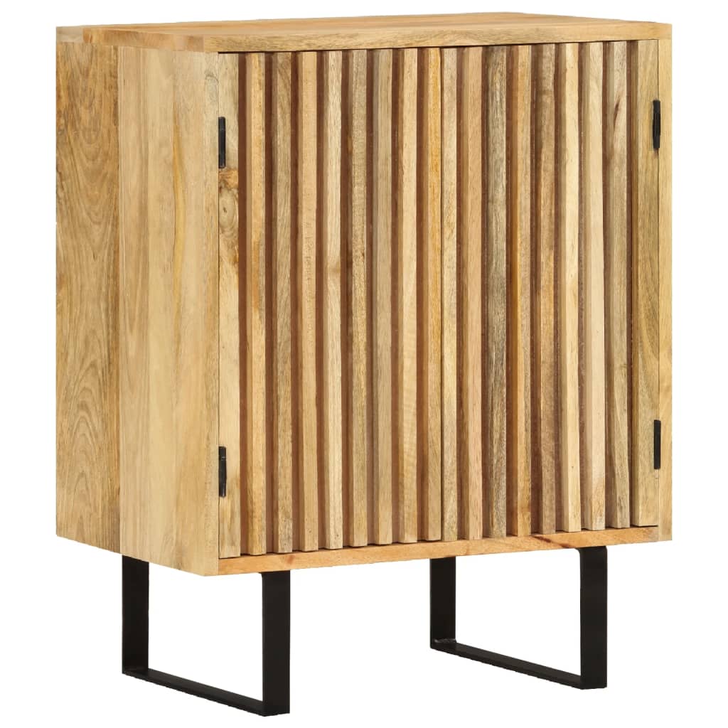 Credenza con 2 Ante 55x35x70 cm in Legno Massello di Mango - homemem39