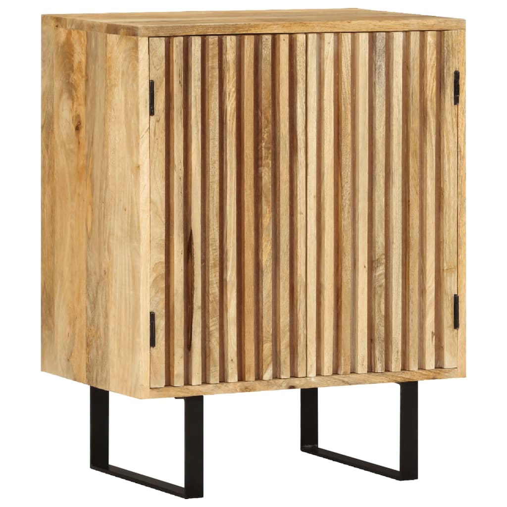Credenza con 2 Ante 55x35x70 cm in Legno Massello di Mango - homemem39