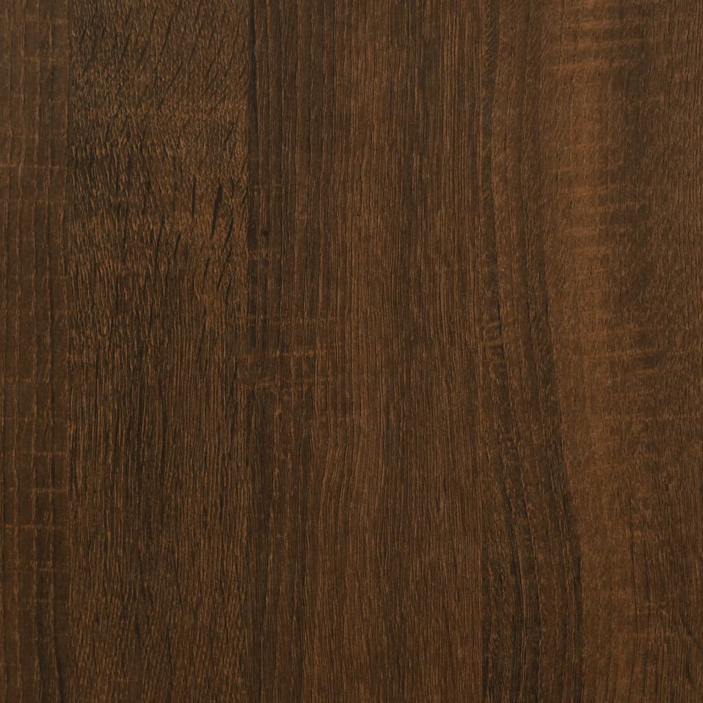 Scrivania Rovere Marrone 100x55x75 cm in Legno Multistrato