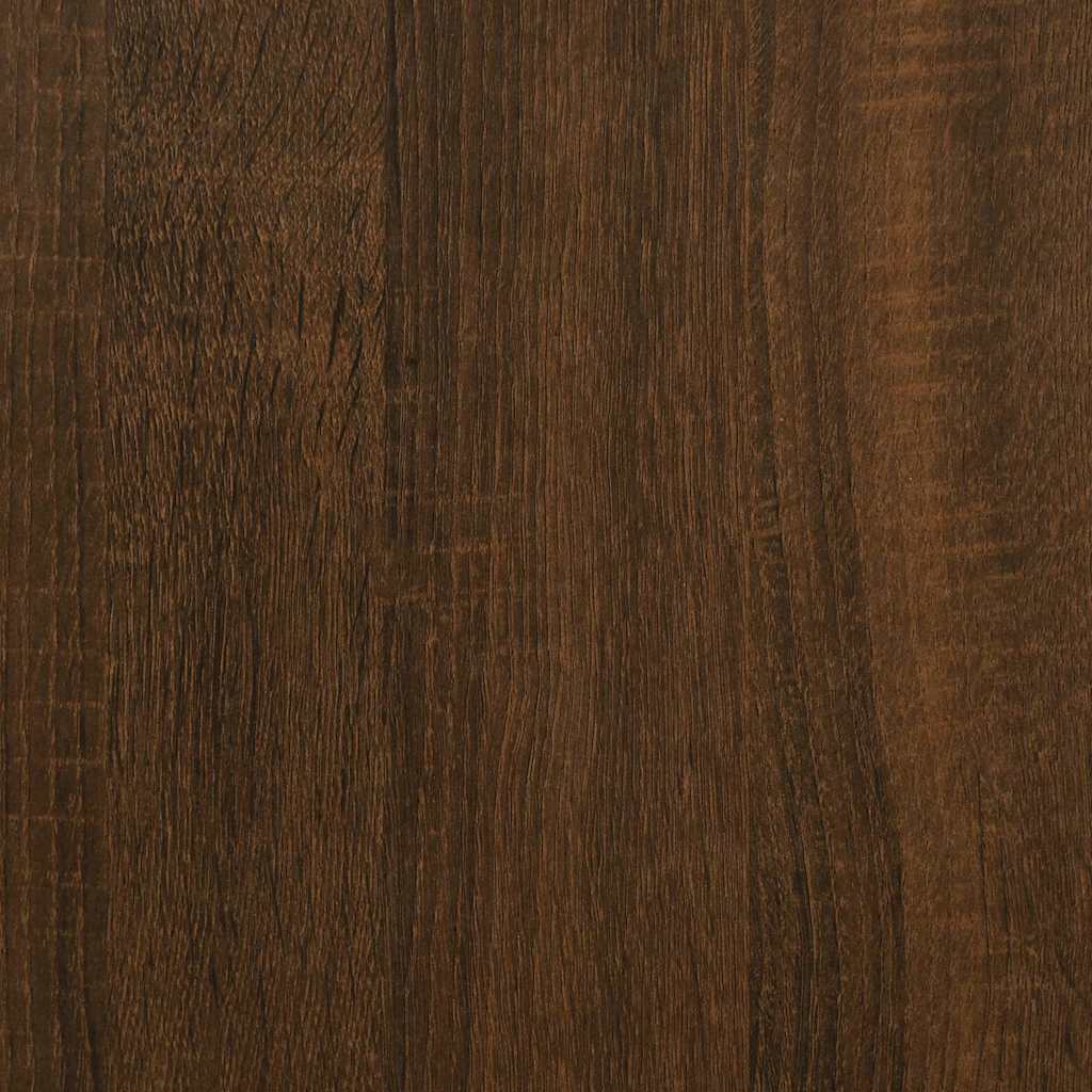 Scrivania Rovere Marrone 100x55x75 cm in Legno Multistrato