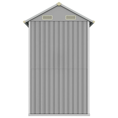 Capanno Giardino Grigio Chiaro 192x152,5x237cm Acciaio Zincato - homemem39