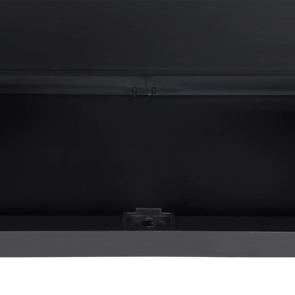 Armadio da Esterno Grigio e Nero 65x37x165 cm in PP