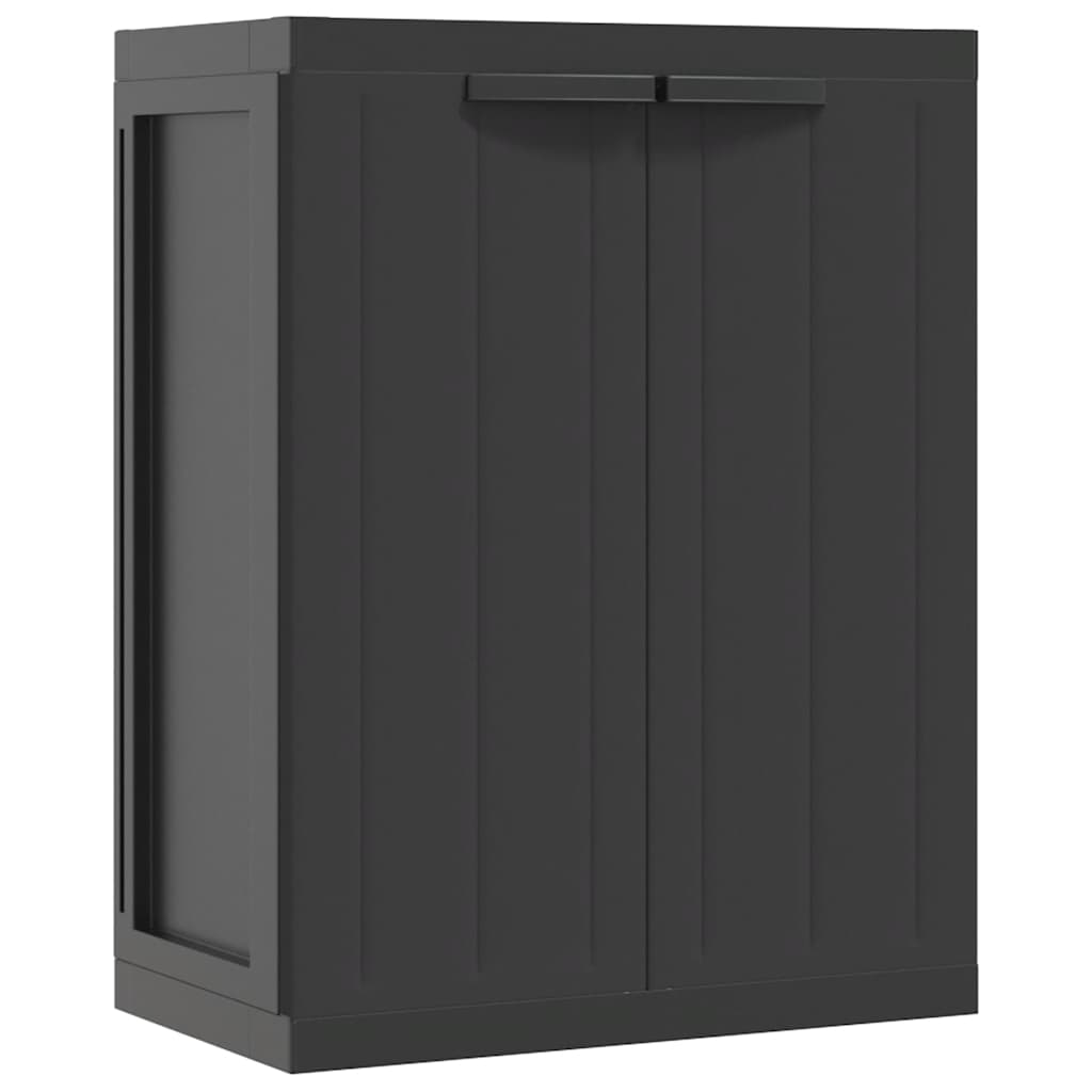 Armadio da Esterno Nero 65x37x85 cm in PP