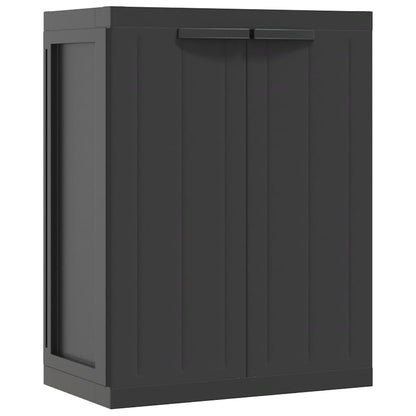 Armadio da Esterno Nero 65x37x85 cm in PP