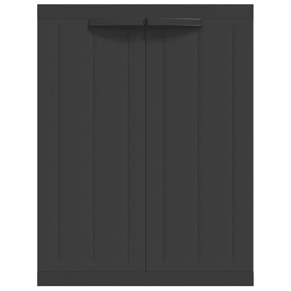 Armadio da Esterno Nero 65x37x85 cm in PP