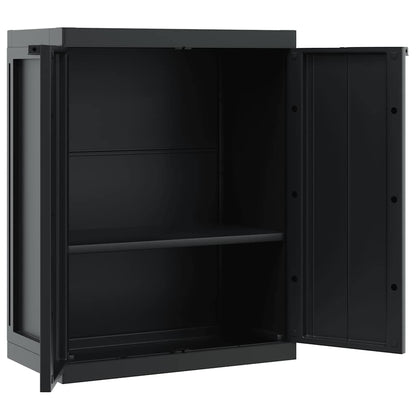 Armadio da Esterno Nero 65x37x85 cm in PP | homemem39