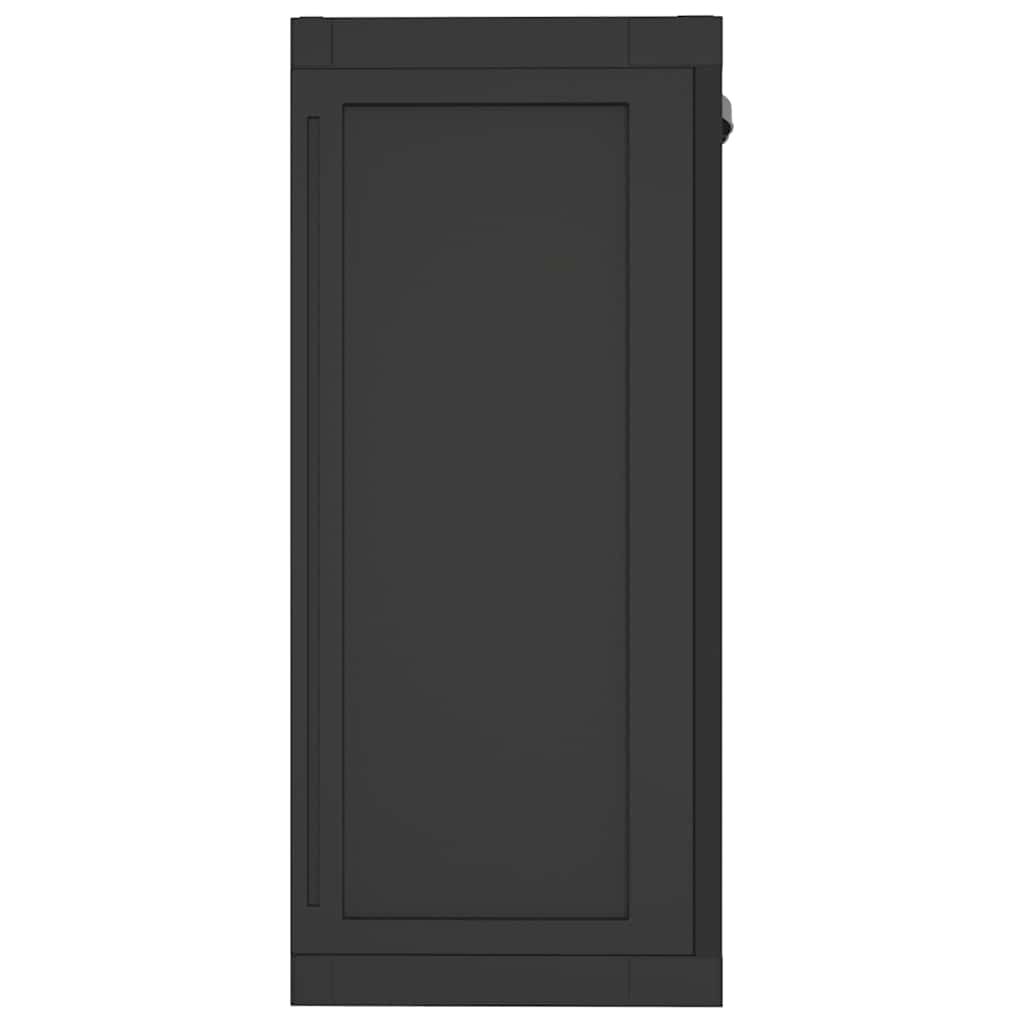 Armadio da Esterno Nero 65x37x85 cm in PP
