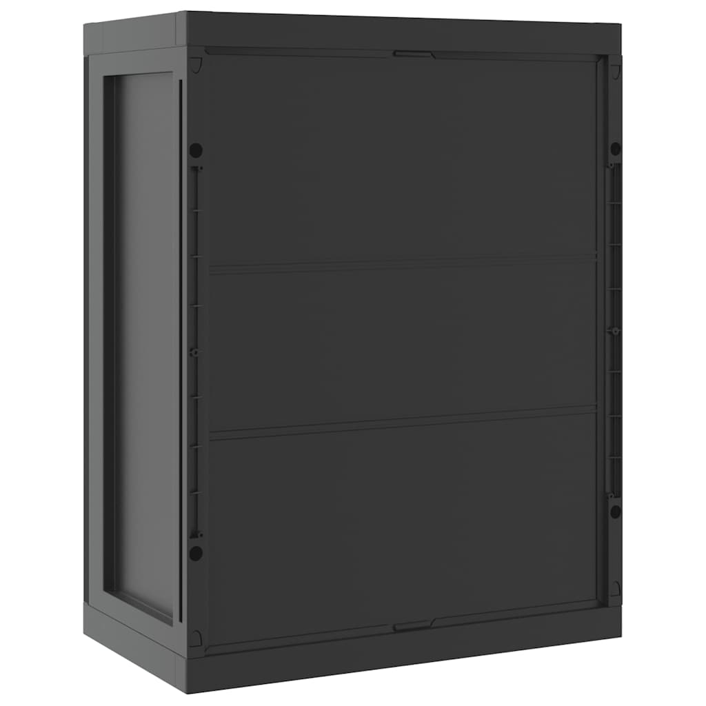 Armadio da Esterno Nero 65x37x85 cm in PP