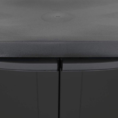 Armadio da Esterno Nero 65x37x85 cm in PP | homemem39