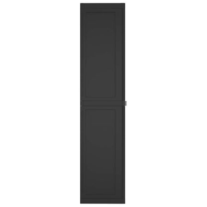 Armadio da Esterno Nero 65x37x165 cm in PP | homemem39