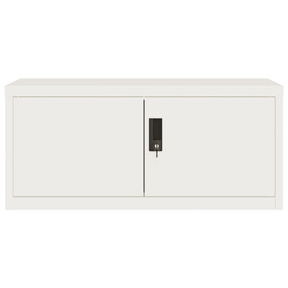 Armadio Classificatore Bianco 90x40x40 cm in Acciaio