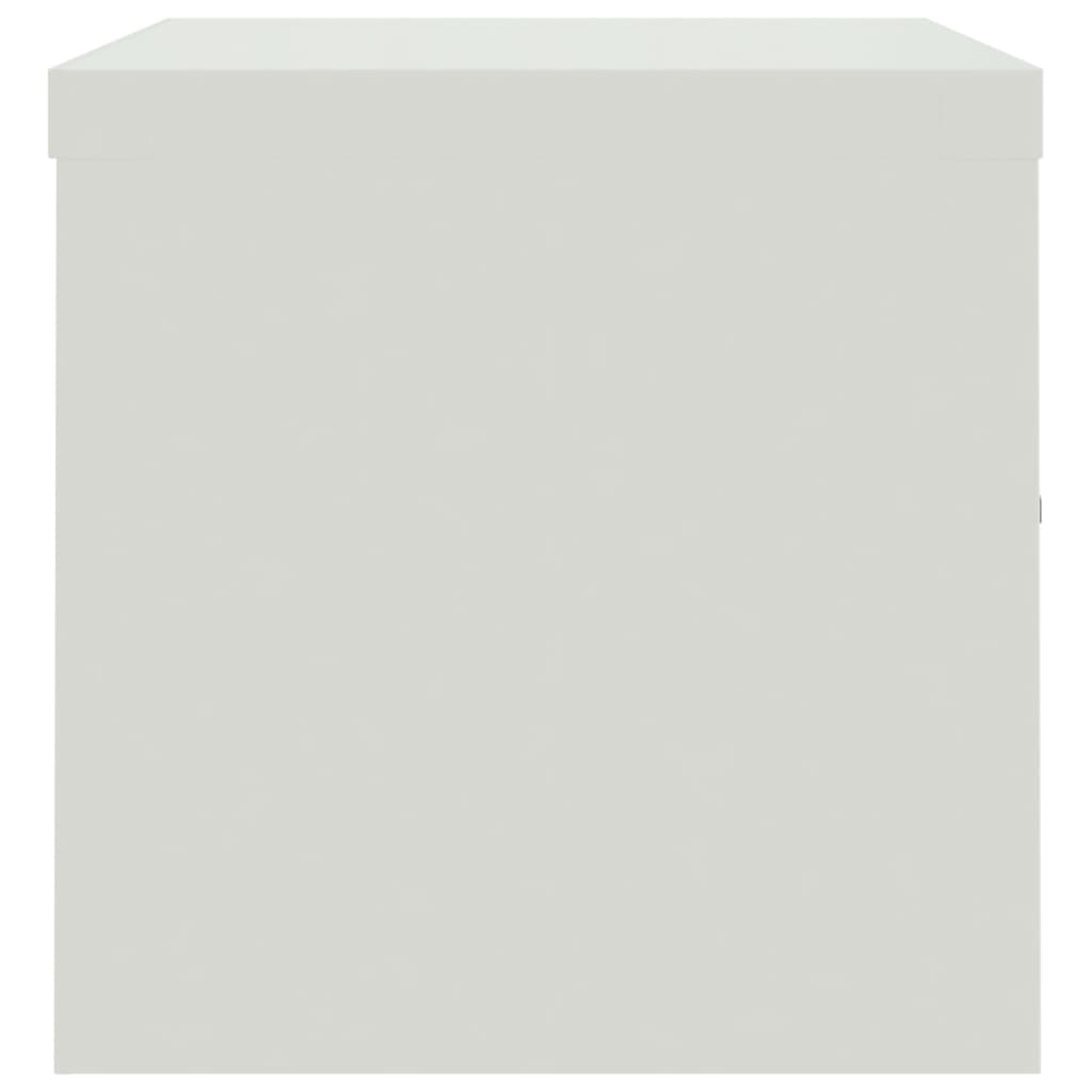 Armadio Classificatore Grigio Chiaro 90x40x40 cm in Acciaio