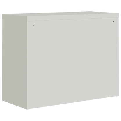 Armadio Classificatore Grigio Chiaro e Blu 90x40x70 cm Acciaio