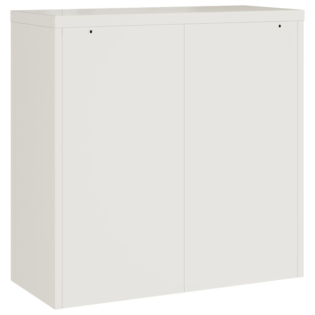 Weißer Aktenschrank 90x40x90 cm aus Stahl