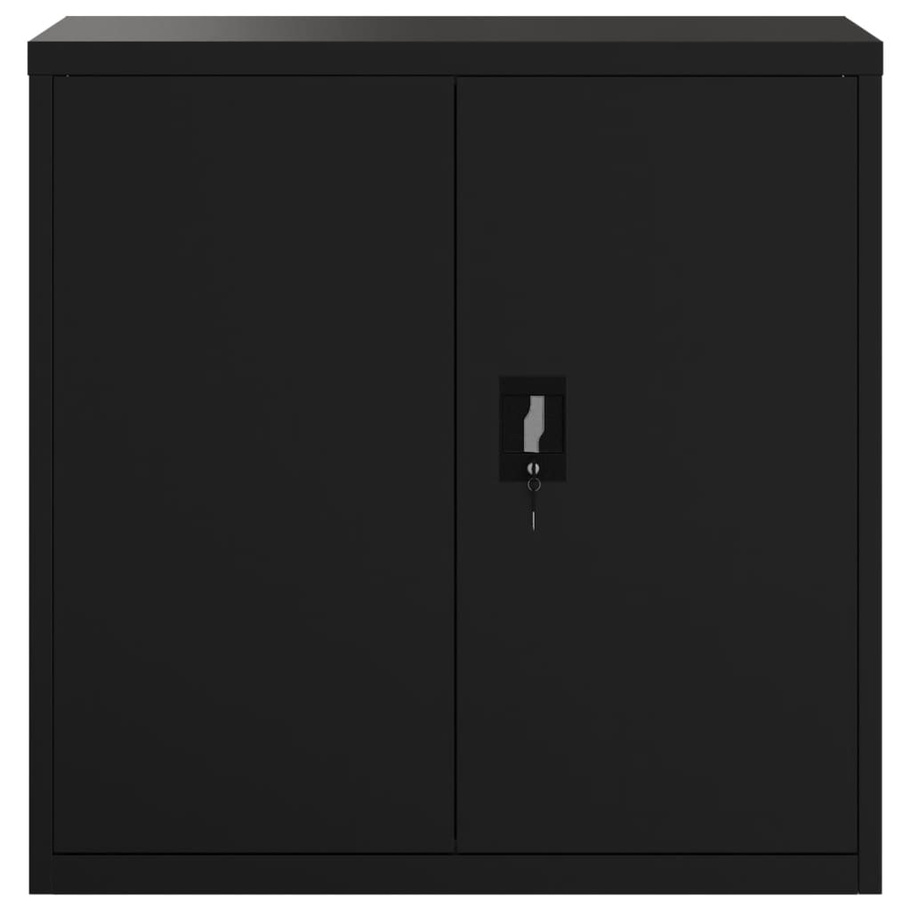 Armadio Classificatore Nero 90x40x90 cm in Acciaio