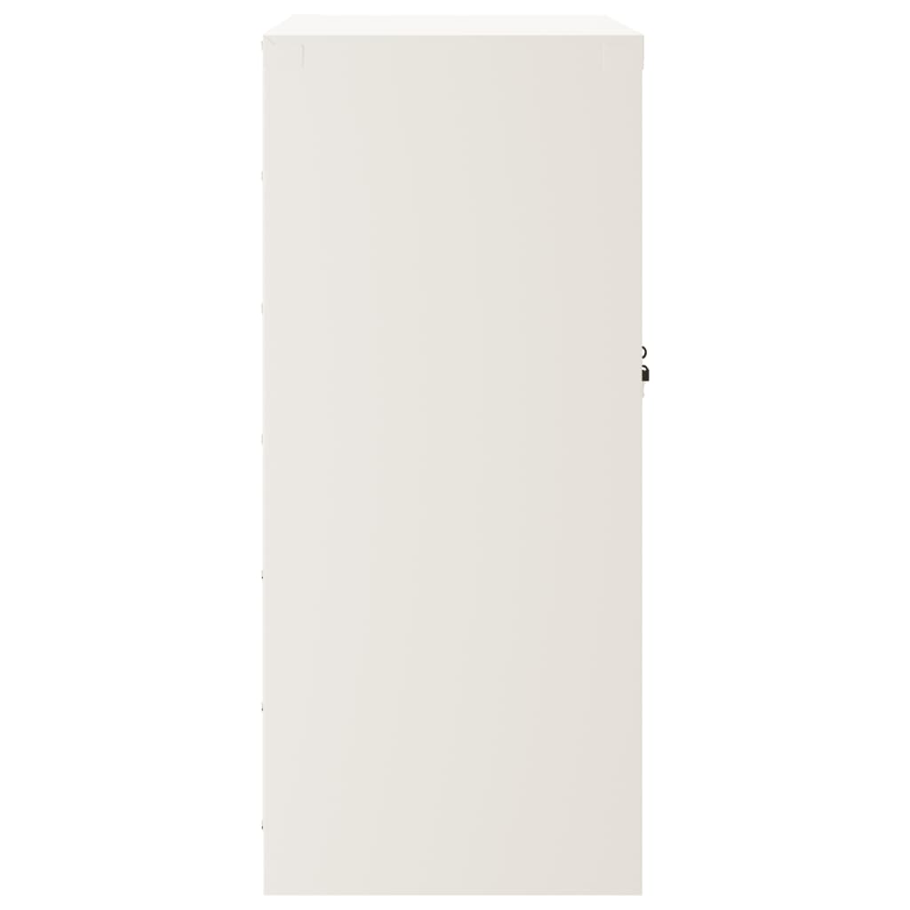 Armadio Classificatore Bianco 79x40x90 cm in Acciaio