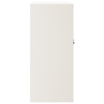 Armadio Classificatore Bianco 79x40x90 cm in Acciaio