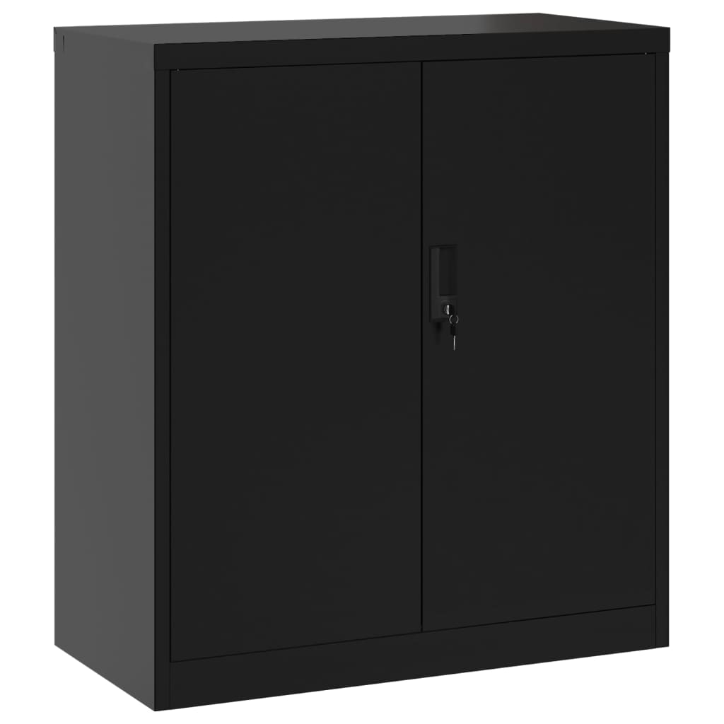 Armadio Classificatore Nero 79x40x90 cm in Acciaio