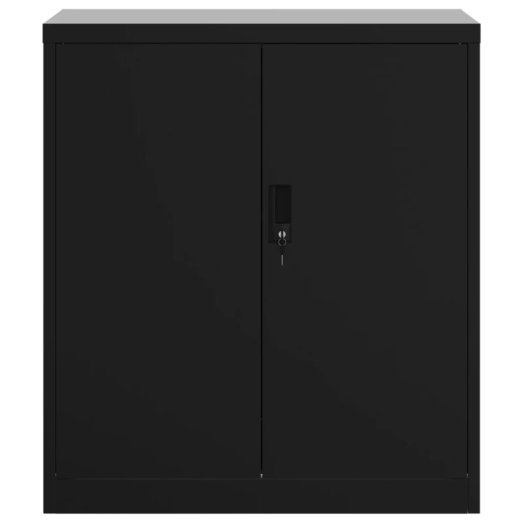 Armadio Classificatore Nero 79x40x90 cm in Acciaio