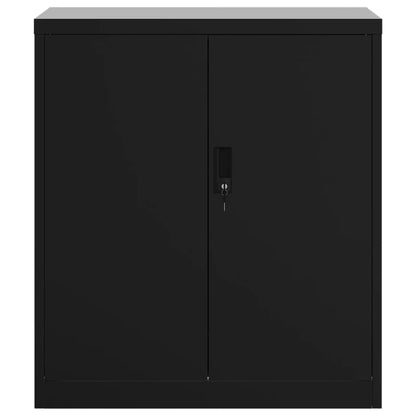 Armadio Classificatore Nero 79x40x90 cm in Acciaio