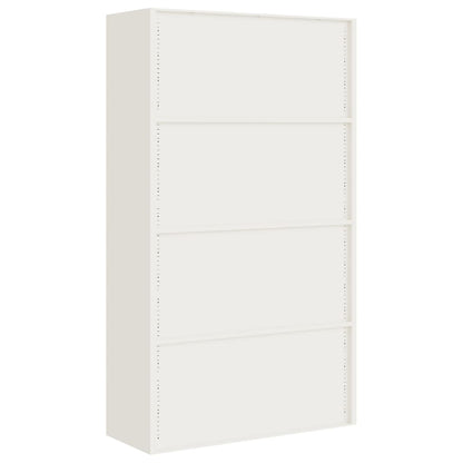 Armadio Classificatore Bianco 105x40x180 cm in Acciaio