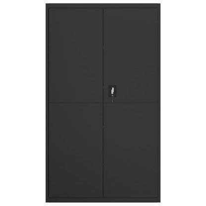 Armadio Classificatore Nero 105x40x180 cm in Acciaio