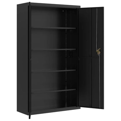 Armadio Classificatore Nero 105x40x180 cm in Acciaio