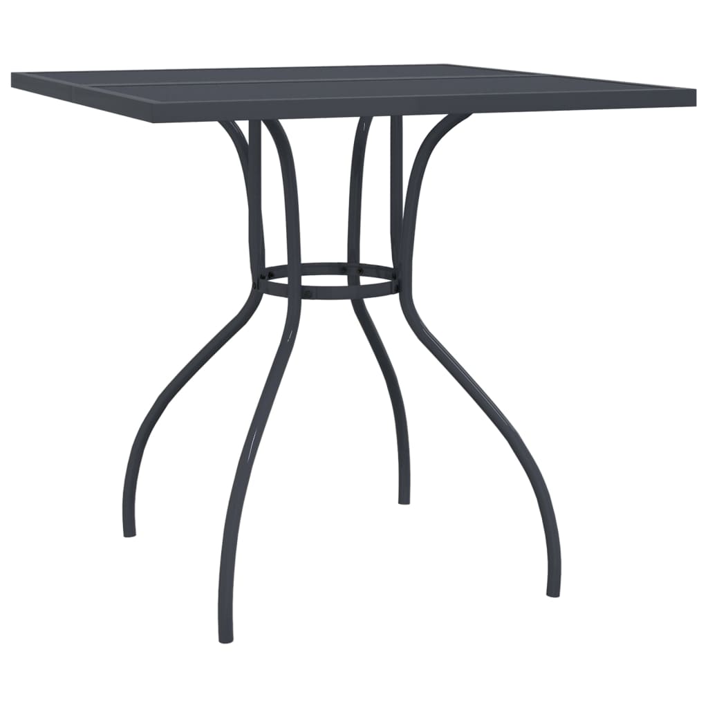 Set da Pranzo da Giardino 5 pz in Acciaio Antracite | homemem39
