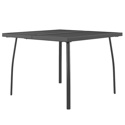 Set da Pranzo da Giardino 3 pz in Acciaio Antracite | homemem39