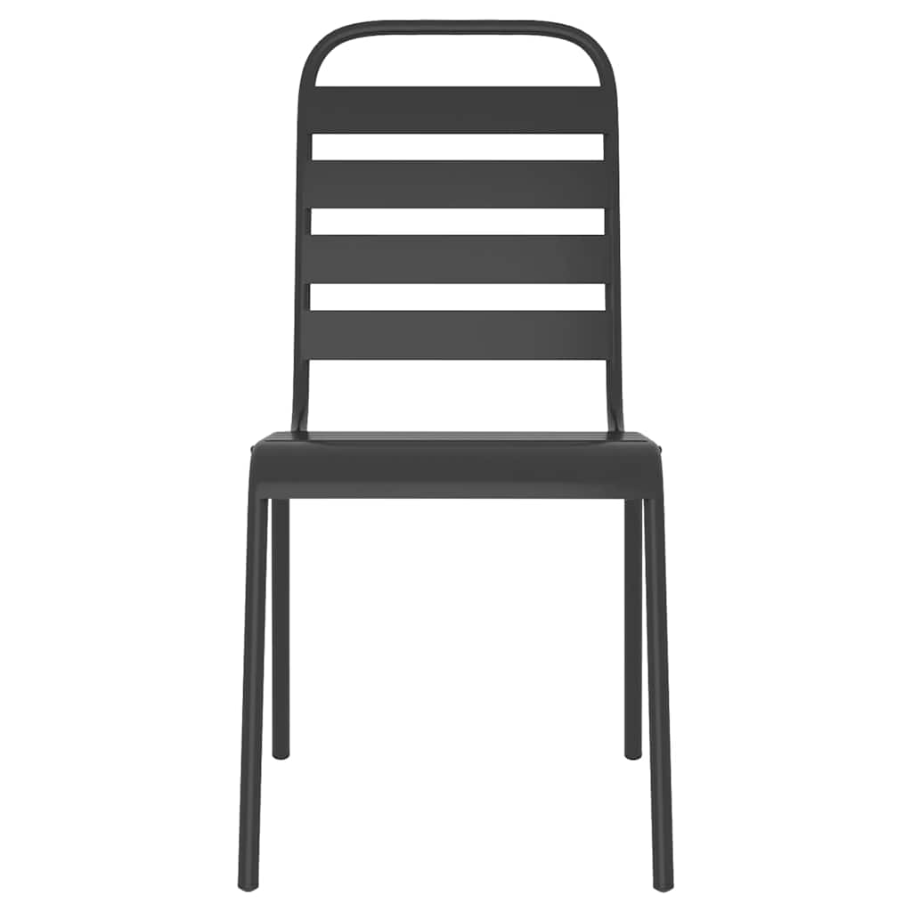 Set da Pranzo da Giardino 3 pz in Acciaio Antracite | homemem39