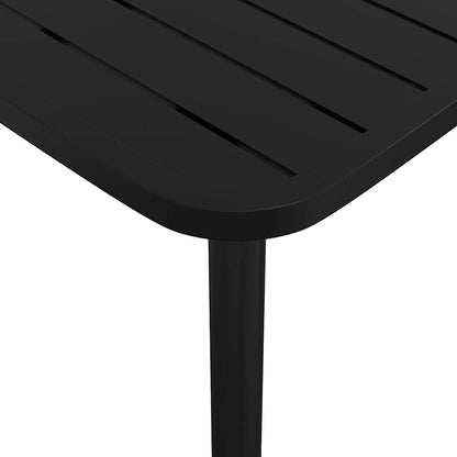 Set da Pranzo da Giardino 3 pz in Acciaio Antracite | homemem39