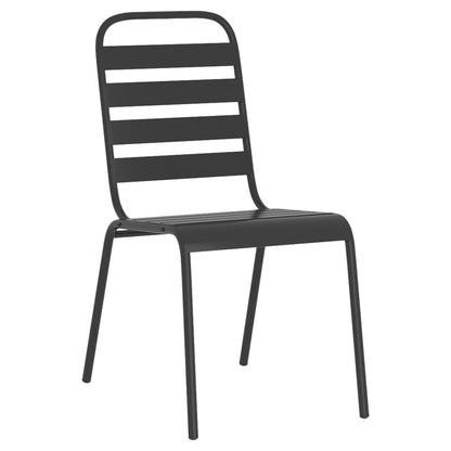 Set da Pranzo da Giardino 7 pz in Acciaio Antracite - homemem39