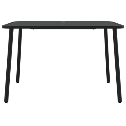 Set da Pranzo da Giardino 7 pz in Acciaio Antracite - homemem39