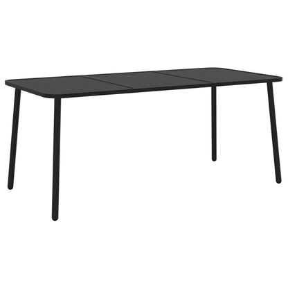 Set da Pranzo da Giardino 9 pz in Acciaio Antracite | homemem39