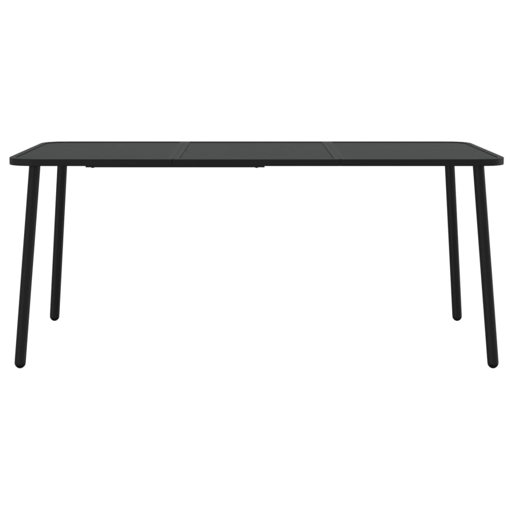 Set da Pranzo da Giardino 9 pz in Acciaio Antracite | homemem39