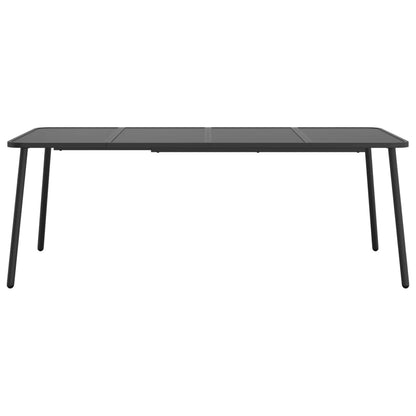 Set da Pranzo da Giardino 11 pz in Acciaio Antracite | homemem39