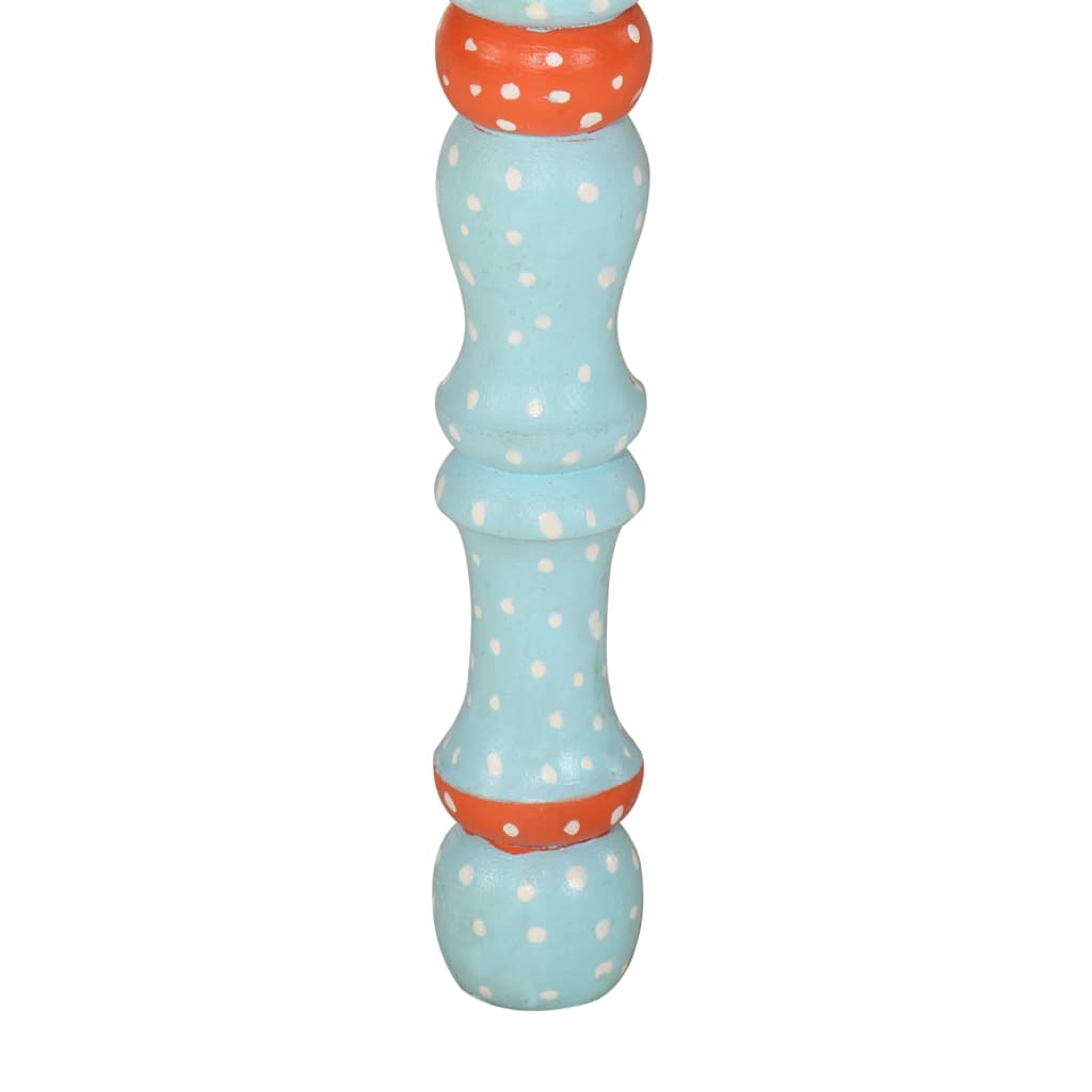 Tavolino Salotto Blu Dipinto a Mano in Legno Massello di Mango | homemem39